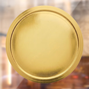 Vinilos Para Cristales Medalla de sello de papel de oro 3D elegante y exc