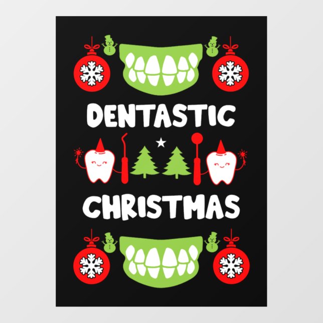 Vinilos Para Cristales Médica dental navidad (Hoja)