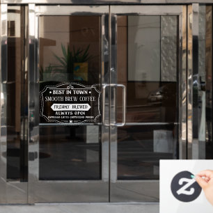 Vinilos Para Cristales Mejor Cafetería en el Personalizado de Ciudad