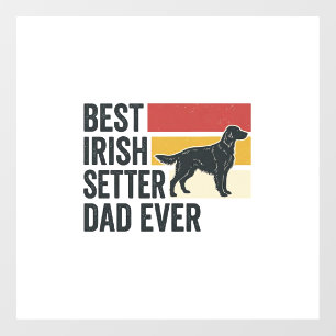 Vinilos Para Cristales Mejor papá Setter Irlandés de todos los tiempos Di