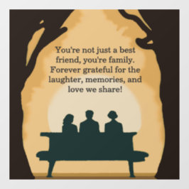 Vinilos Para Cristales Mejores amigos rusos modernos bajo la luz de la lu