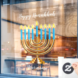 Vinilos Para Cristales Menorah Happy Hanukkah Window Cling
