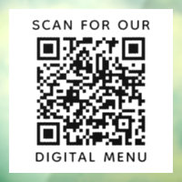 Menú digital QR simple profesional para negocios