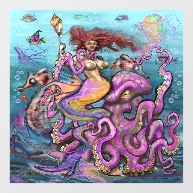 Vinilos Para Cristales Mermaid (Hoja)