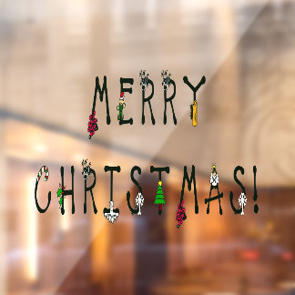 Vinilos Para Cristales Merry Christmas DecOffice, Home & Store Vinyl