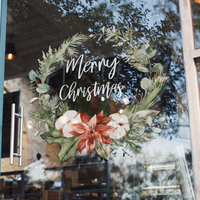Vinilos Para Cristales Merry Christmas | Holiday Window Cling (Subido por el creador)