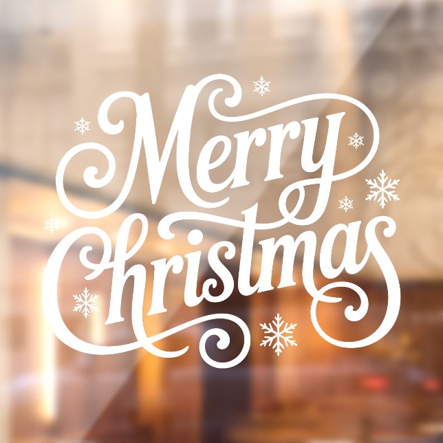 Vinilos Para Cristales Merry Christmas Window Cling (Hoja 2)