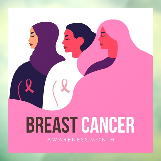 Vinilos Para Cristales Mes de Conciencia sobre el Cáncer de Mama (Hoja 3)