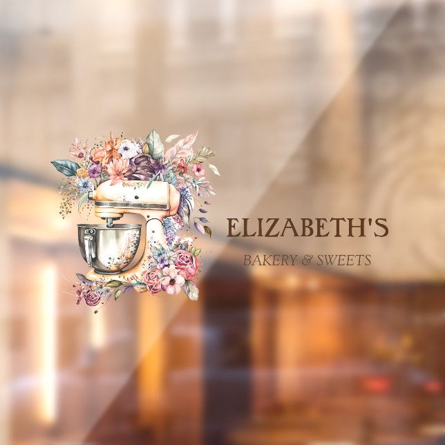 Vinilos Para Cristales Mezclador floral de panadería (Hoja 2)