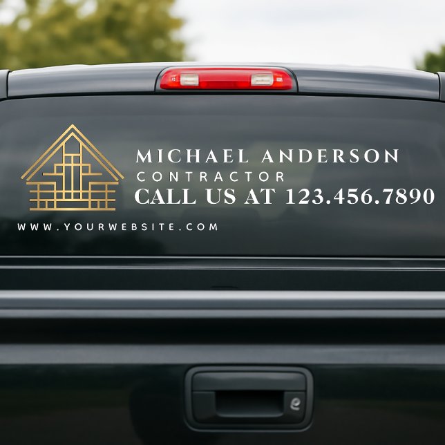 Vinilos Para Cristales Minimalist Home Building Construction  Car Truck (Subido por el creador)