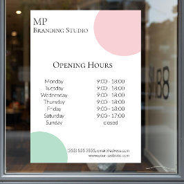 Vinilos Para Cristales Minimalist Pastel Branding Design
