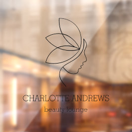 Vinilos Para Cristales Mínimo, Belleza, Logo, Nombre de la empresa de mar