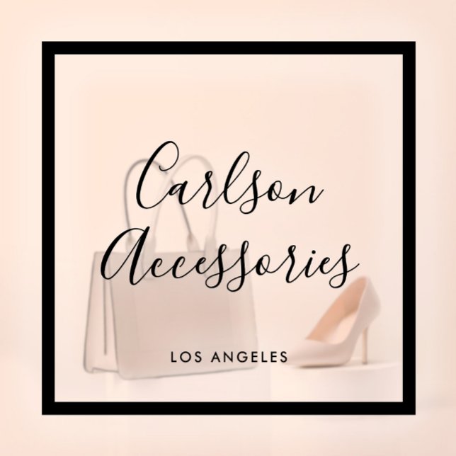 Vinilos Para Cristales Mínimo Estilo Empresarial Script Negro Transparent (Subido por el creador)