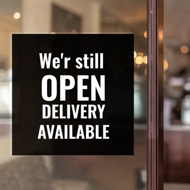 Vinilos Para Cristales Mínimo Seguimos Abiertos  (Subido por el creador)