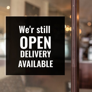 Vinilos Para Cristales Mínimo Todavía estamos abiertos