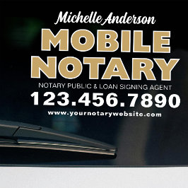 Vinilos Para Cristales Mobile Notary Loan Signing Agent Gold Promotional