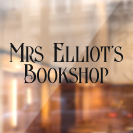 Vinilos Para Cristales Moda de nombre de negocio Boutique simple negro