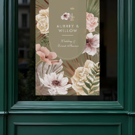 Vinilos Para Cristales Moda moderna Floración de color de agua bohemia