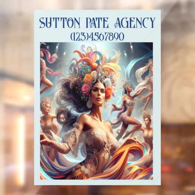 Vinilos Para Cristales Modelo artístico GORGEOUS / Mujer bailarina (Hoja 2)