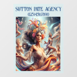 Vinilos Para Cristales Modelo artístico GORGEOUS / Mujer bailarina