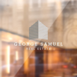 Vinilos Para Cristales Modern Abstract Home Logo Realtor