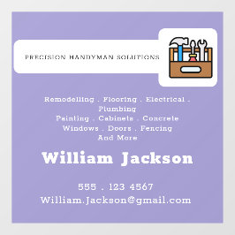 Vinilos Para Cristales Modern handyman construction custom logo