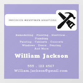 Vinilos Para Cristales Modern handyman construction custom logo
