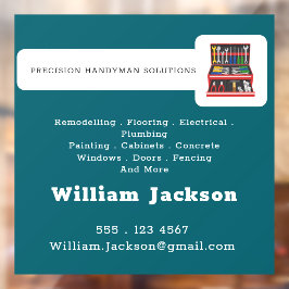 Vinilos Para Cristales Modern handyman construction custom logo