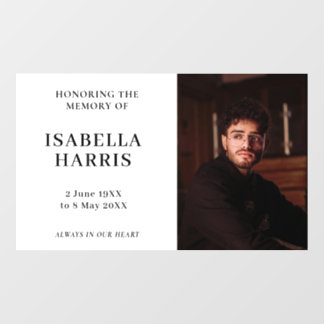 Vinilos Para Cristales Modern Minimalist Celebration of Life Cling