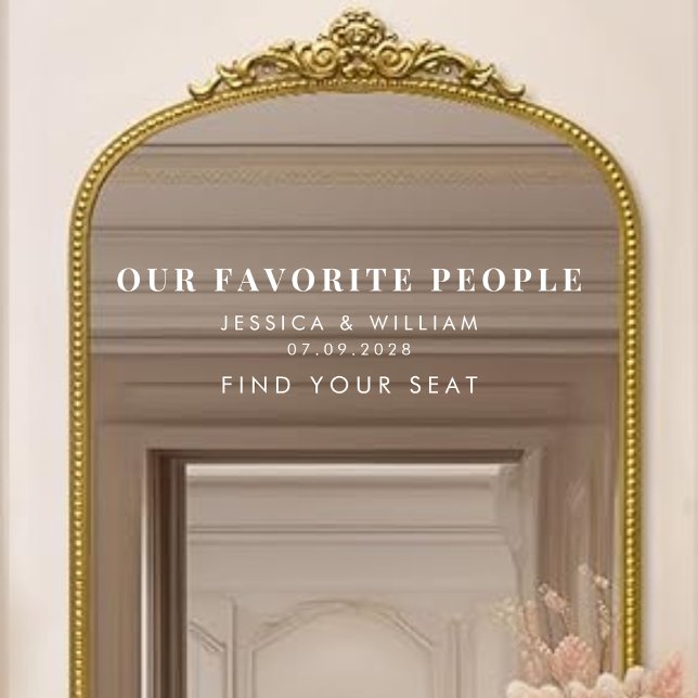 Vinilos Para Cristales Modern, nuestra gente favorita, Boda, deferencia (Subido por el creador)