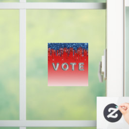Vinilos Para Cristales Modern Patriotic Glitter Drip Vote