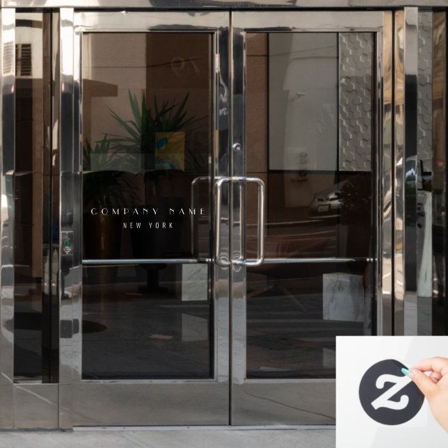 Vinilos Para Cristales Moderna empresa de lujo Typography Business (Puerta de oficina)