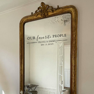 Vinilos Para Cristales Moderna "nuestra gente favorita" Boda de diseño es