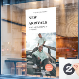 Vinilos Para Cristales Moderna promoción Foto Black Business Ads Window C