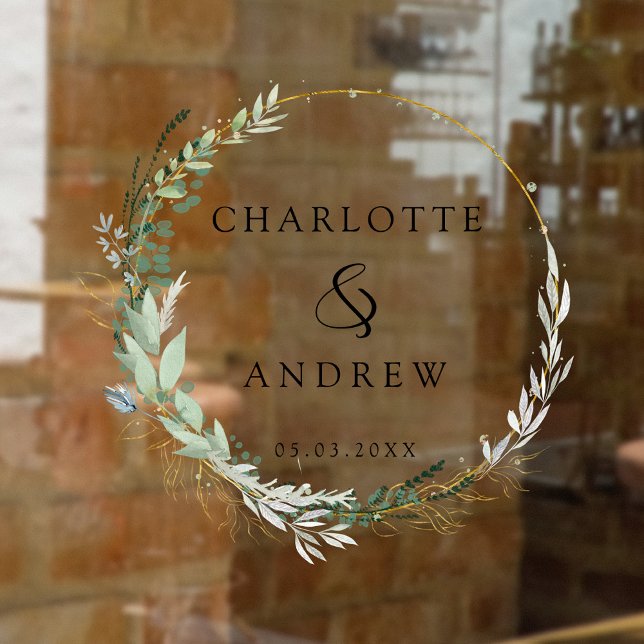 Vinilos Para Cristales Moderno, elegante, eucalipto, boda (Subido por el creador)