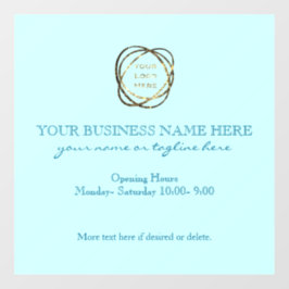 Vinilos Para Cristales Moderno y elegante logotipo comercial de Aqua Pers