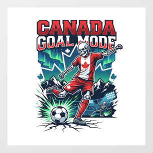 Vinilos Para Cristales Modo Gol Canadá Esqueleto Delantero Naciones Dinám
