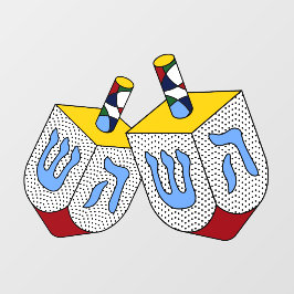 Vinilos Para Cristales Mondrian Polka Dot Dreidels