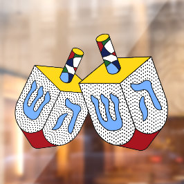 Vinilos Para Cristales Mondrian Polka Dot Dreidels