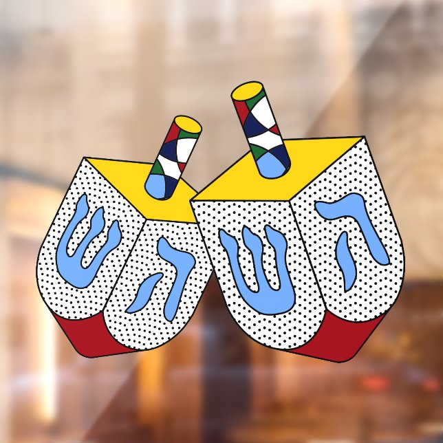 Vinilos Para Cristales Mondrian Polka Dot Dreidels (Hoja 2)