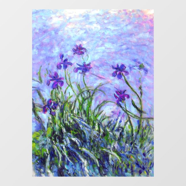 Vinilos Para Cristales Monet Lilac Irises (Hoja)