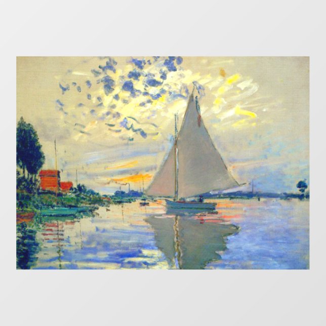 Vinilos Para Cristales Monet Sailboat en Le Petit-Gennevilliers (Hoja)