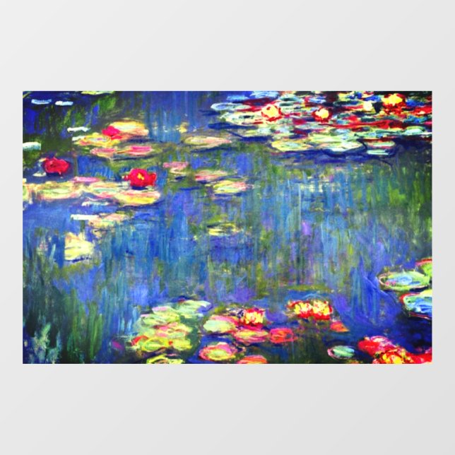 Vinilos Para Cristales Monet Water Lilies  (Hoja)