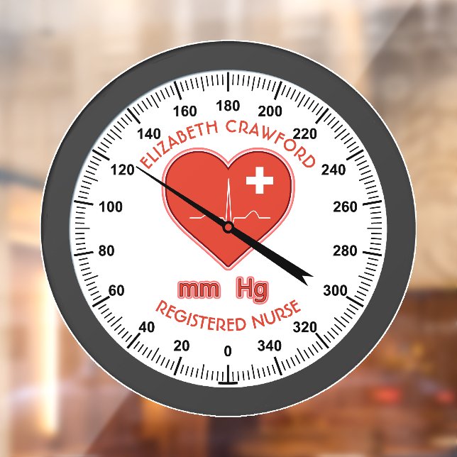 Vinilos Para Cristales Monitoreo de presión arterial Enfermería Médica de (Hoja 2)