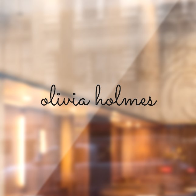 Vinilos Para Cristales Monograma de moda | Nombrado de escritura negra mo (Hoja 2)