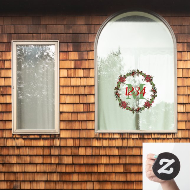 Vinilos Para Cristales Monograma y números Navidades fueron (Ventana de inicio)