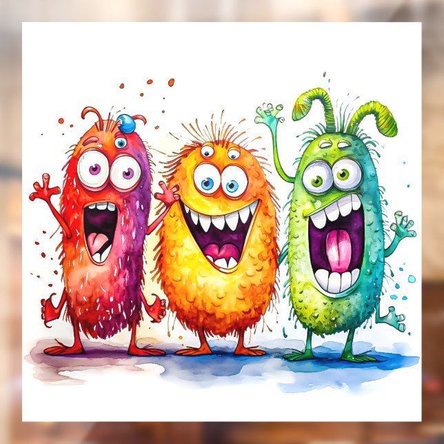 Vinilos Para Cristales Monstruos (Hoja 2)