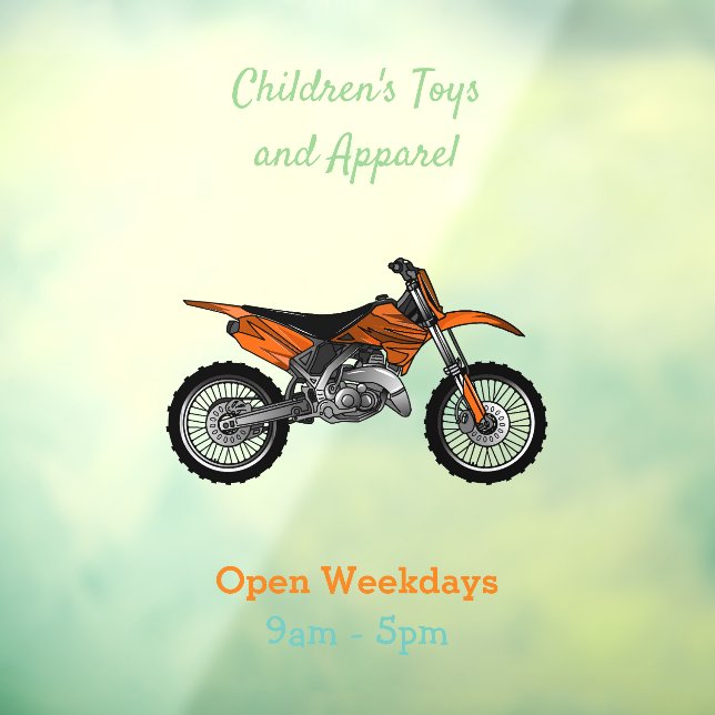 Vinilos Para Cristales Motocicleta sucia fuera de carretera / motocross p (Hoja 3)