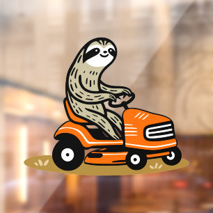 Vinilos Para Cristales Mowing Sloth