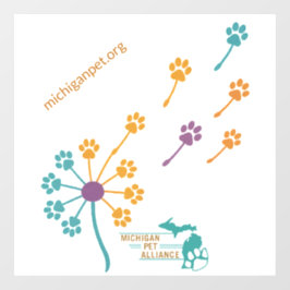 Vinilos Para Cristales MPA Dandelion Paw Imprime las ventanas